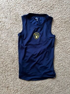 MLB Blue Tank Top Milwaukee Brewers Women’s Small Fanatics